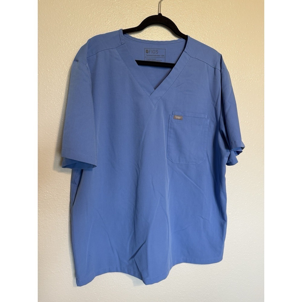Figs Scrub Top Size 2XL Technical Collection‎ Medical Work Shirt V Neck